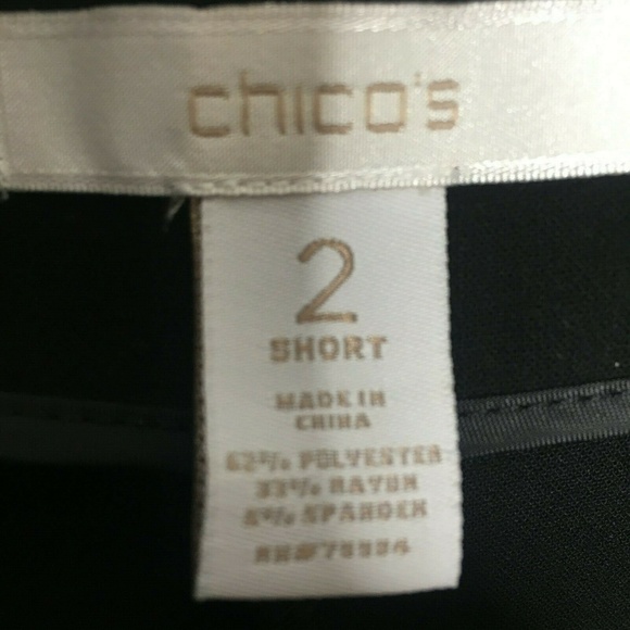 Chico’s Black Dress Pants Slacks Professional - Picture 6 of 7
